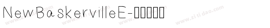 NewBaskervilleE字体转换