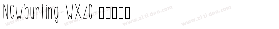 Newbunting-WXzO字体转换