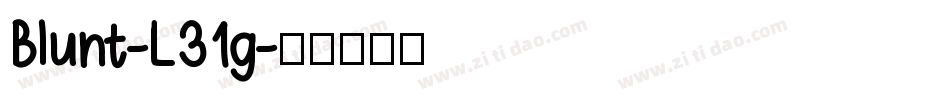 Blunt-L31g字体转换