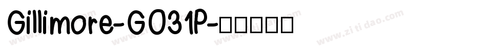 Gillimore-GO31P字体转换