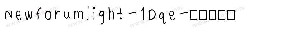 Newforumlight-1Dqe字体转换