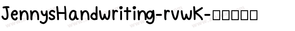 JennysHandwriting-rvwK字体转换