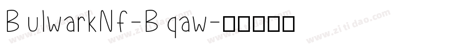 BulwarkNf-Bqaw字体转换