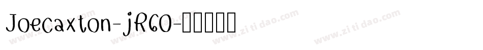 Joecaxton-jR60字体转换