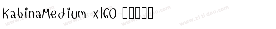 KabinaMedium-xl60字体转换