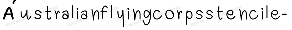 Australianflyingcorpsstencile-aAMK字体转换