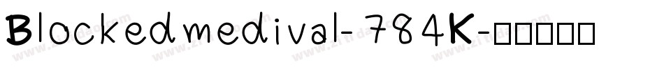 Blockedmedival-784K字体转换