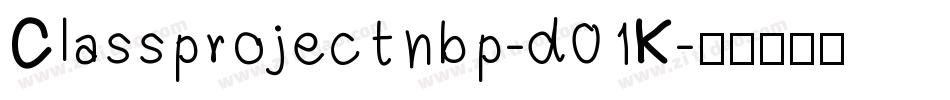 Classprojectnbp-d01K字体转换