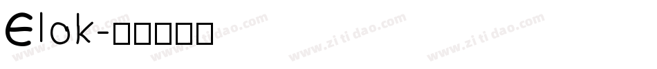 Elok字体转换