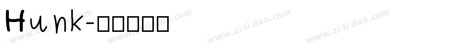 Hunk字体转换