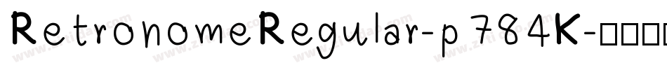 RetronomeRegular-p784K字体转换