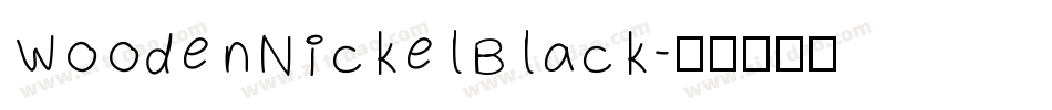 WoodenNickelBlack字体转换