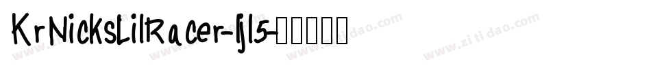 KrNicksLilRacer-ljl5字体转换