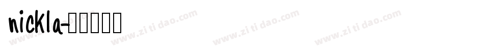 nickla字体转换