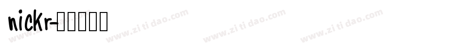 nickr字体转换