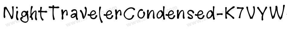 NightTravelerCondensed-K7VYW字体转换