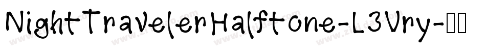 NightTravelerHalftone-L3Vry字体转换