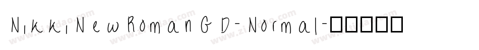 NikkiNewRomanGD-Normal字体转换
