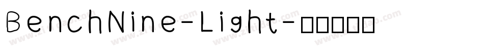 BenchNine-Light字体转换