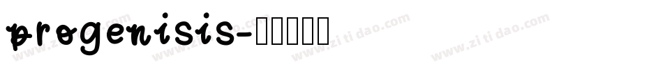 progenisis字体转换