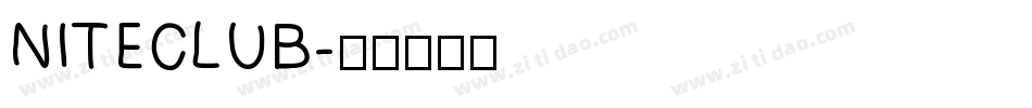NITECLUB字体转换