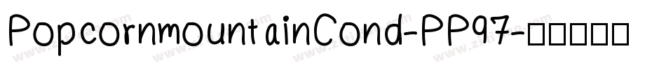 PopcornmountainCond-PP97字体转换