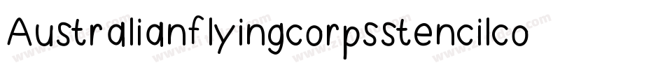Australianflyingcorpsstencilco-epnm字体转换