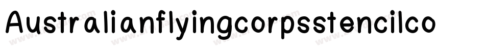 Australianflyingcorpsstencilco-epnm字体转换
