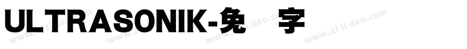 ULTRASONIK字体转换