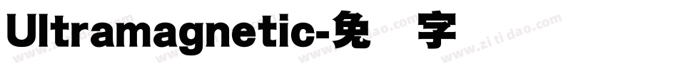 Ultramagnetic字体转换