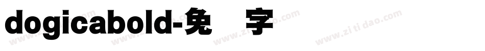 dogicabold字体转换