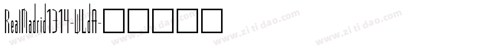 RealMadrid1314-WLdA字体转换