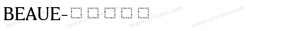 BEAUE字体转换