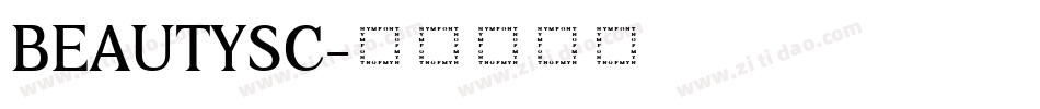 BEAUTYSC字体转换