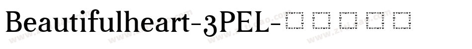 Beautifulheart-3PEL字体转换