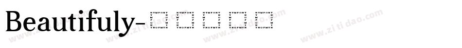 Beautifuly字体转换