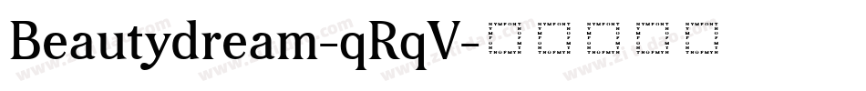 Beautydream-qRqV字体转换