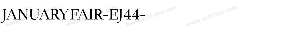 JanuaryFair-Ej44字体转换
