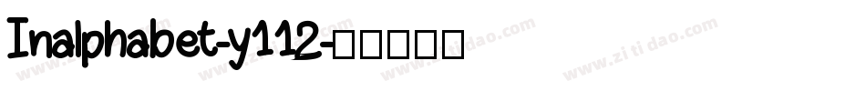 Inalphabet-y112字体转换