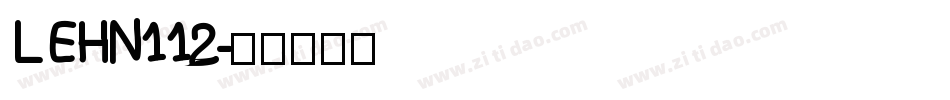 LEHN112字体转换