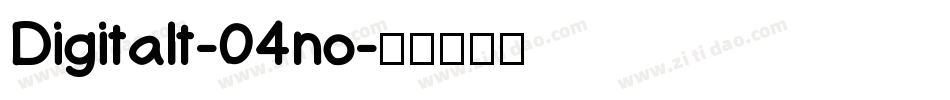 Digitalt-04no字体转换