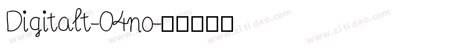 Digitalt-04no字体转换