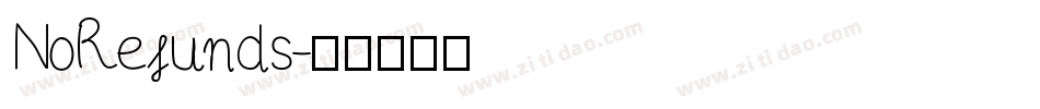 NoRefunds字体转换