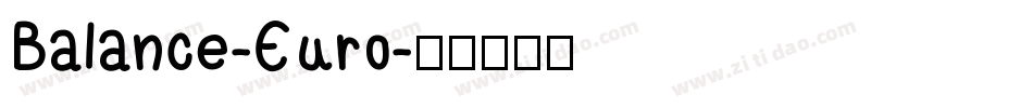 Balance-Euro字体转换