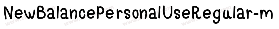 NewBalancePersonalUseRegular-mE6v字体转换