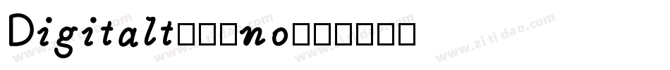 Digitalt-04no字体转换