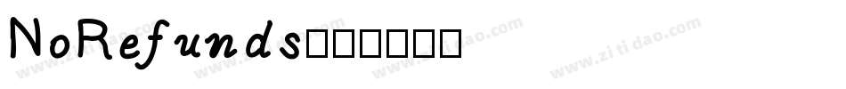NoRefunds字体转换