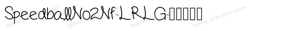 SpeedballNo2Nf-LRLG字体转换