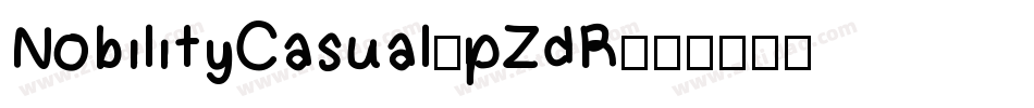 NobilityCasual-pZdR字体转换