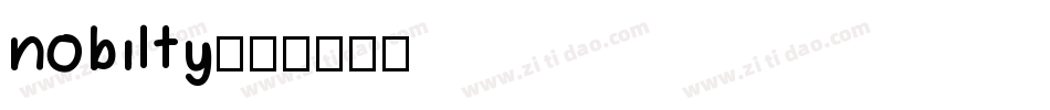 nobilty字体转换